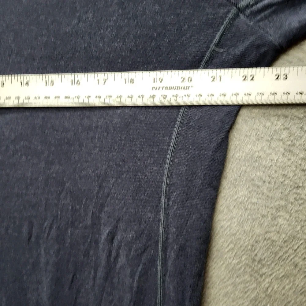 HYLETE Men Shirt X-LARGE‎ Blue Button Long Sleeve Henley